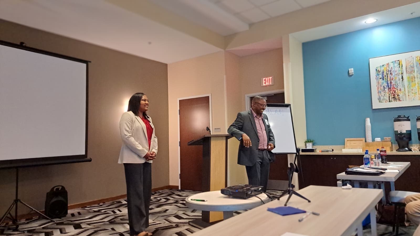 Bristan and Latondra Heaven leading a Kingdom REACH Leadership workshop