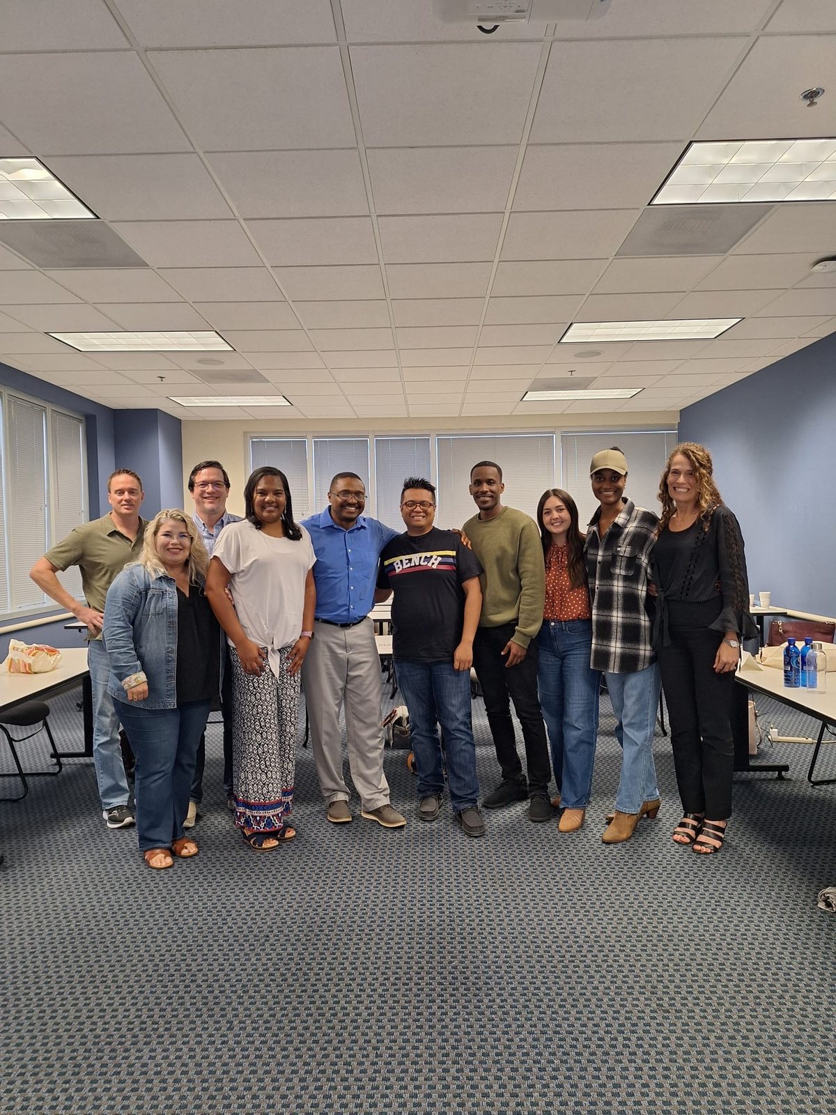 Bristan Heaven with a Leadership Bootcamp cohort in the training room