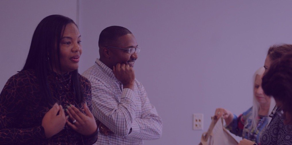 Bristan and Latondra Heaven listening during a session