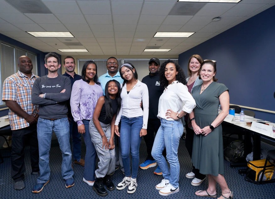 A Three-Day Leadership Bootcamp cohort smiling together